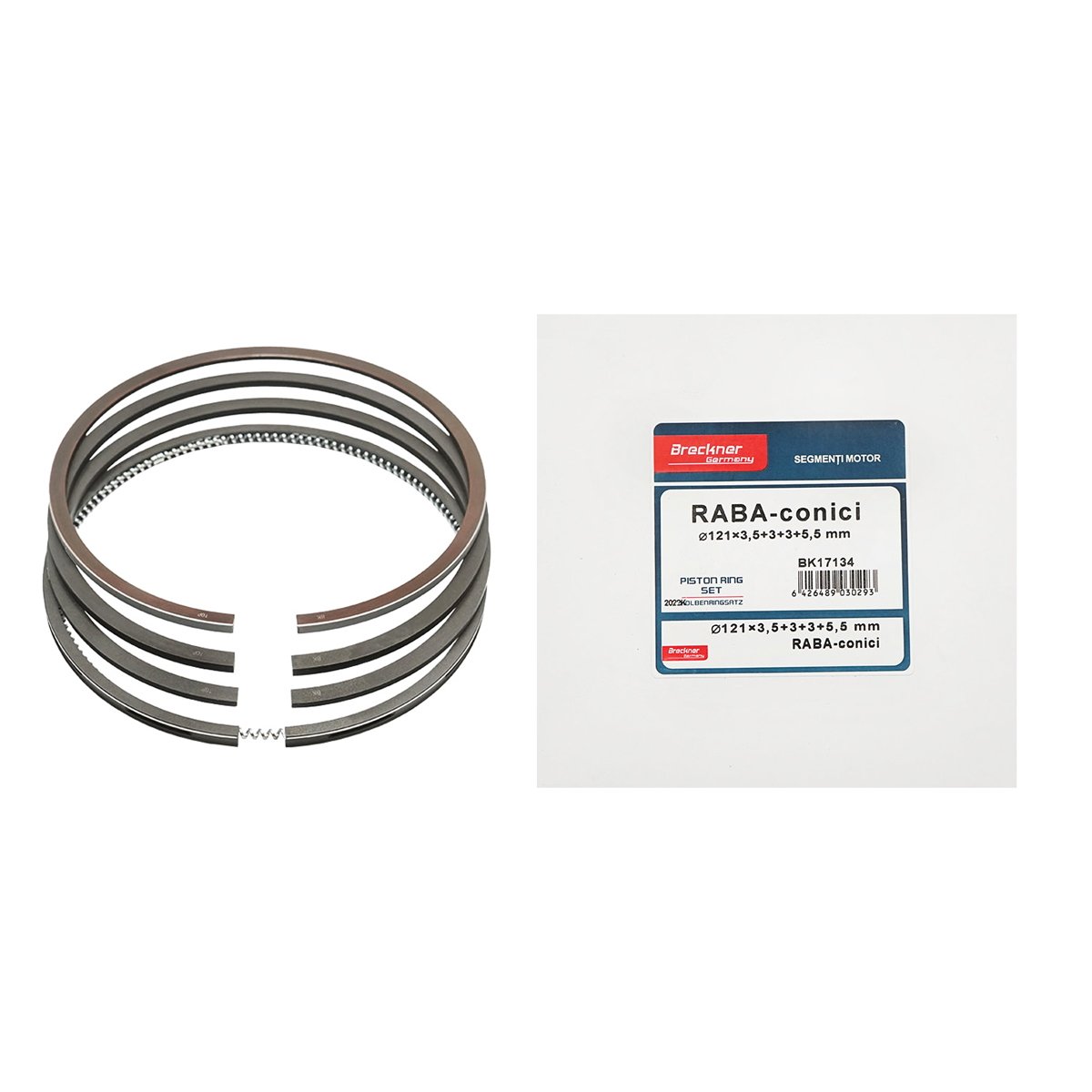Segmenti motor RABA B conici fi 121x3,5+3+3+5mm, Breckner Germany